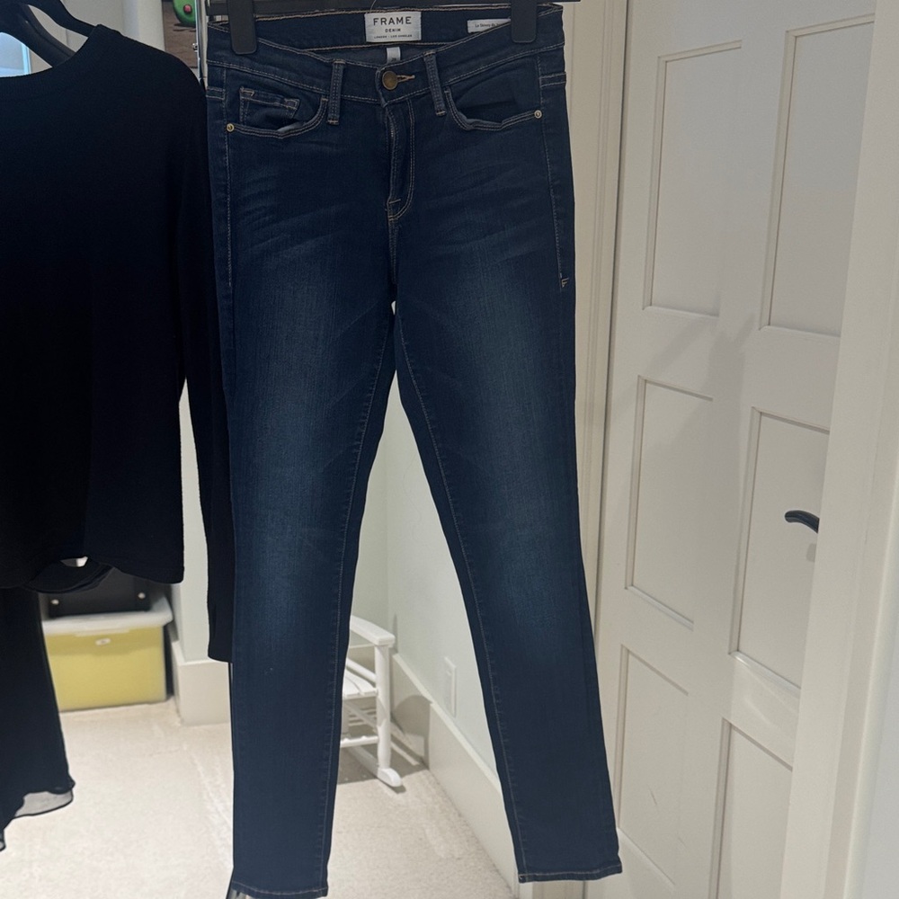 Frame Denim Women's Dark Blue Skinny Jeans